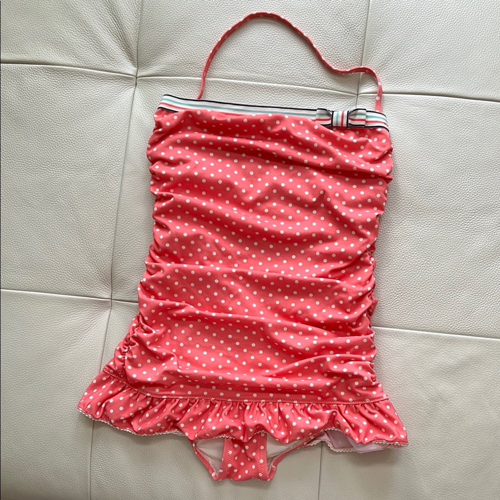 Polka Dot Ruffled Swimsuit